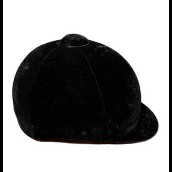 International Horse Riding Helmets Ltd Model Black Velvet Size 7 1/8 VTG - Picture 2 of 8